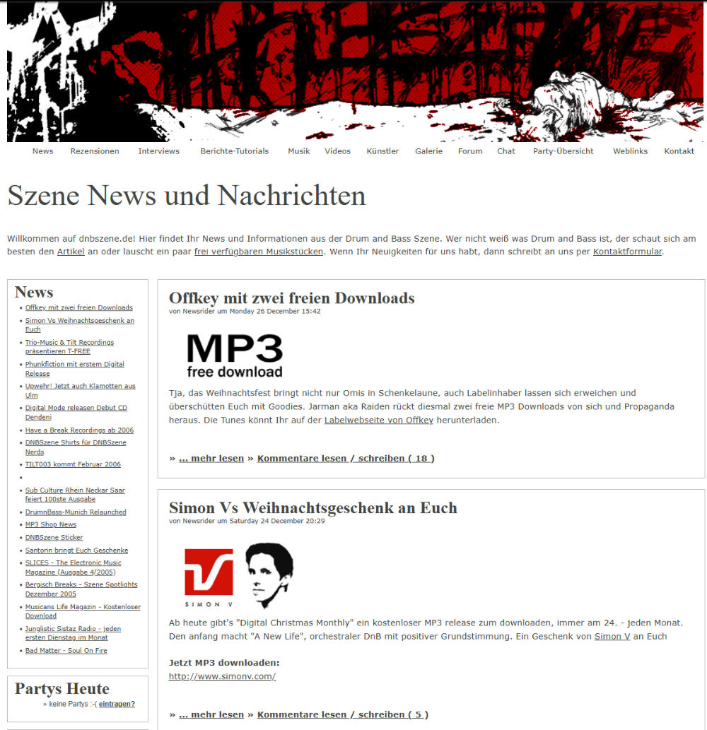 dnbszene.de in 2005