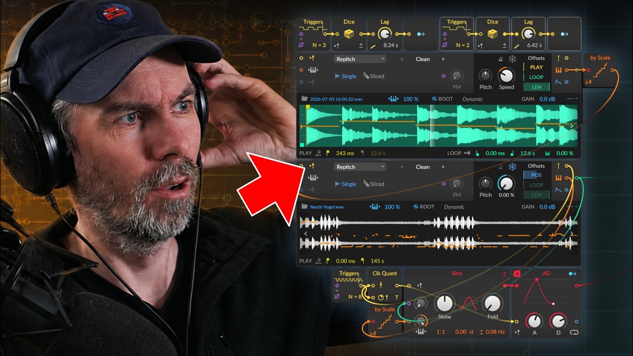 Bitwig Grid Sampler Analysis Outputs for Pitch and Onsets