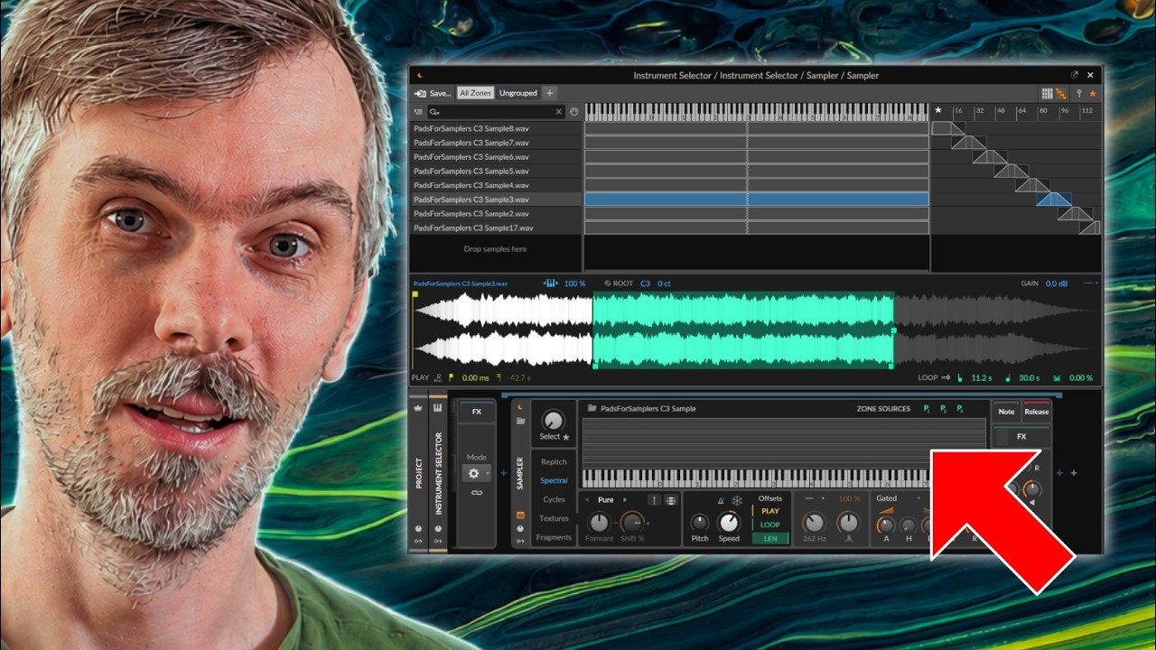 Bitwig Studio 6.1 Sampler Live Select for Smooth Crossfades