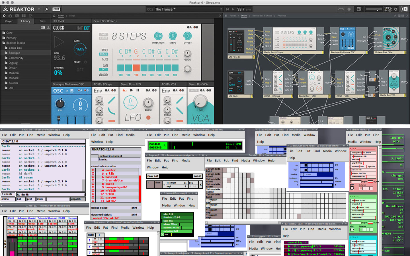 Reaktor and Pure Data