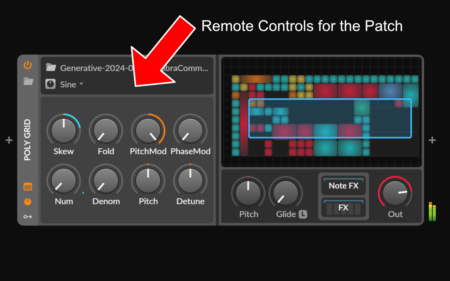 Bitwig Grid - Remote Controls for the Patch