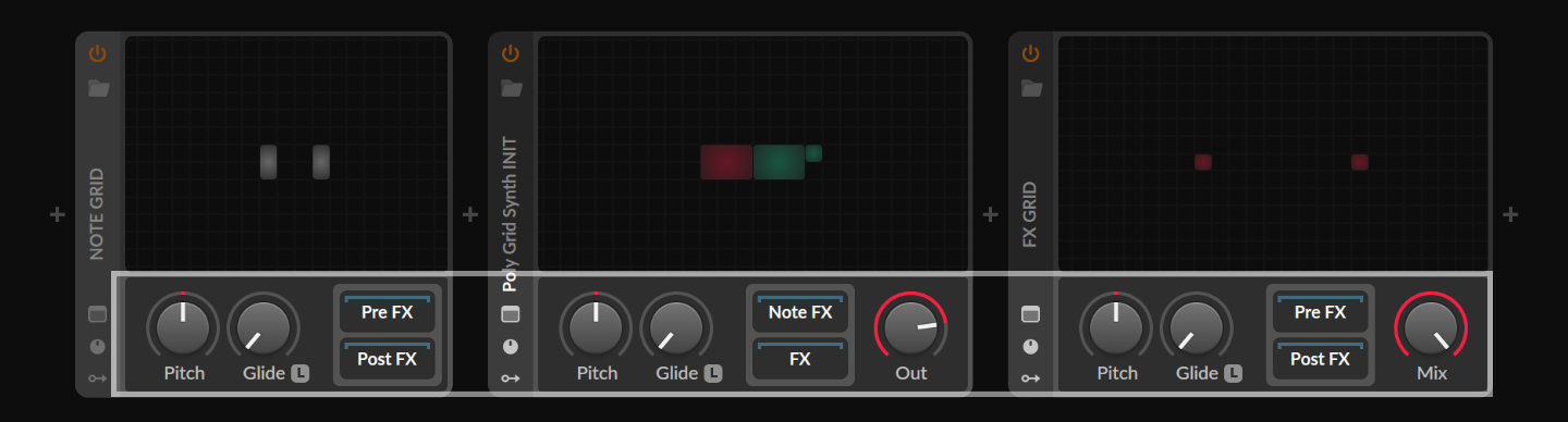 Grid Devices - the difference is the device layout and fx chains