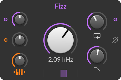 Fizz filter module in Bitwig Grid
