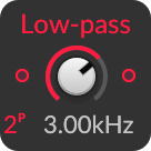 Low-pass filter module in Bitwig Grid