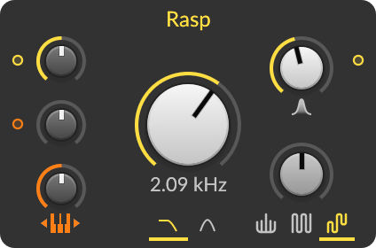 Rasp filter module in Bitwig Grid