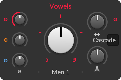 Vowels filter module in Bitwig Grid