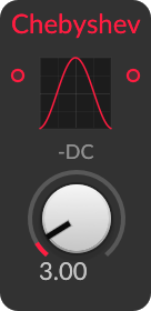 Chebyshev module panel in Bitwig Grid