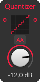Quantizer module panel in Bitwig Grid