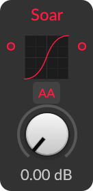 Soar module panel in Bitwig Grid