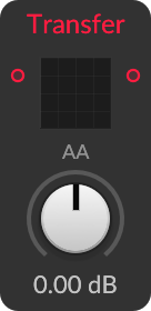Transfer module panel in Bitwig Grid
